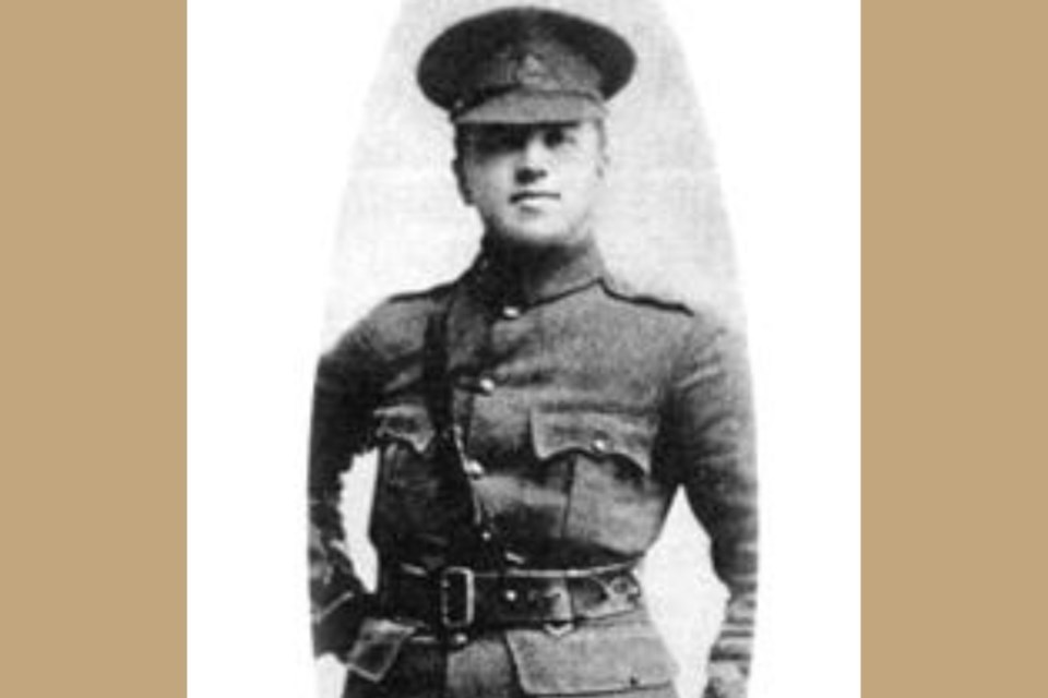 Cameron Brant, great-great grandson of Joseph Brant, served in the First World War.