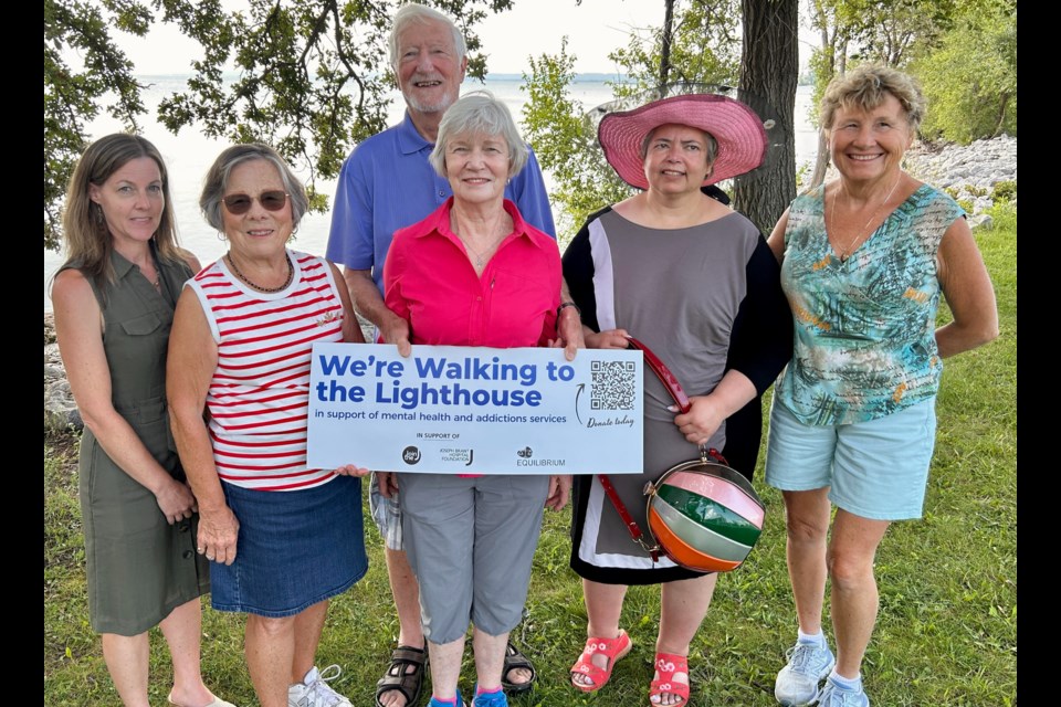 Walk to the Lighthouse members, a subcommittee of the Patient Family Advisory Council (PFAC) at Joseph Brant Hospital are getting excited about the upcoming event. (Left to right: Melanie Walker, Rosemary Armstrong, Stan Pearce, Jan Pearce, Sasha Menezes, Sylvia Phelps.