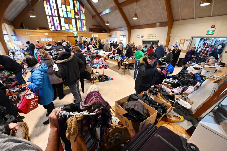 Appleby United Church spring rummage sale was a huge hit on Saturday.