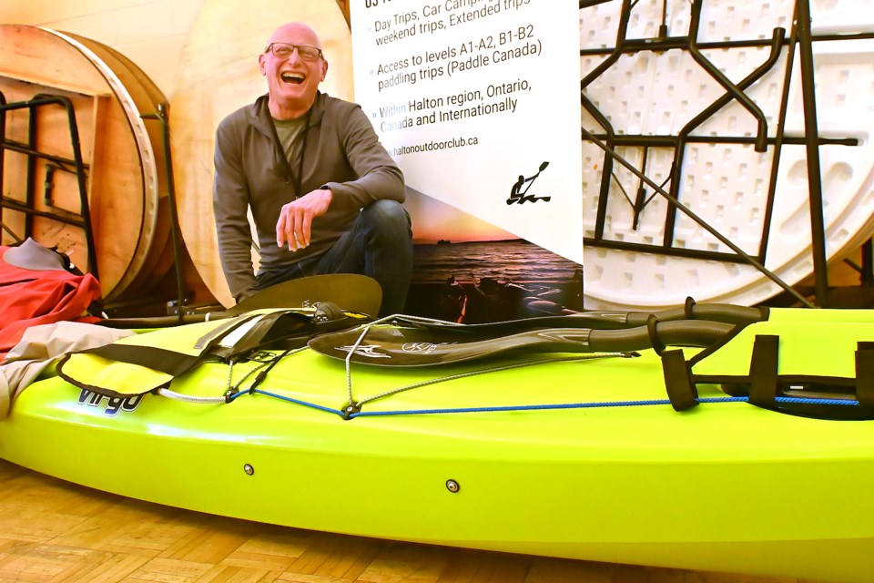 Halton Outdoor Club held a spring information fair on Friday evening. Paul Leppick co-director of paddling recreational and sea kayaks within Halton Region.