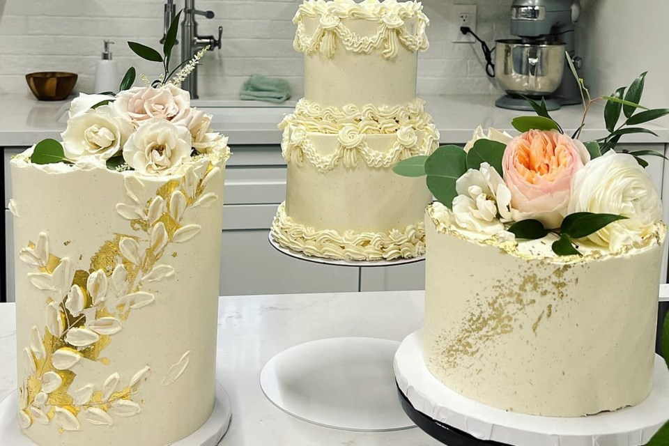MollyCake wedding cakes are designed to capture the spirit of the couple, says owner Christine McLaughlin. 