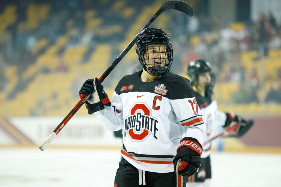 After graduating as Ohio State’s all-time leading scorer, Emma Maltais was Toronto’s second choice, 11th overall, in Monday’s PWHL draft.