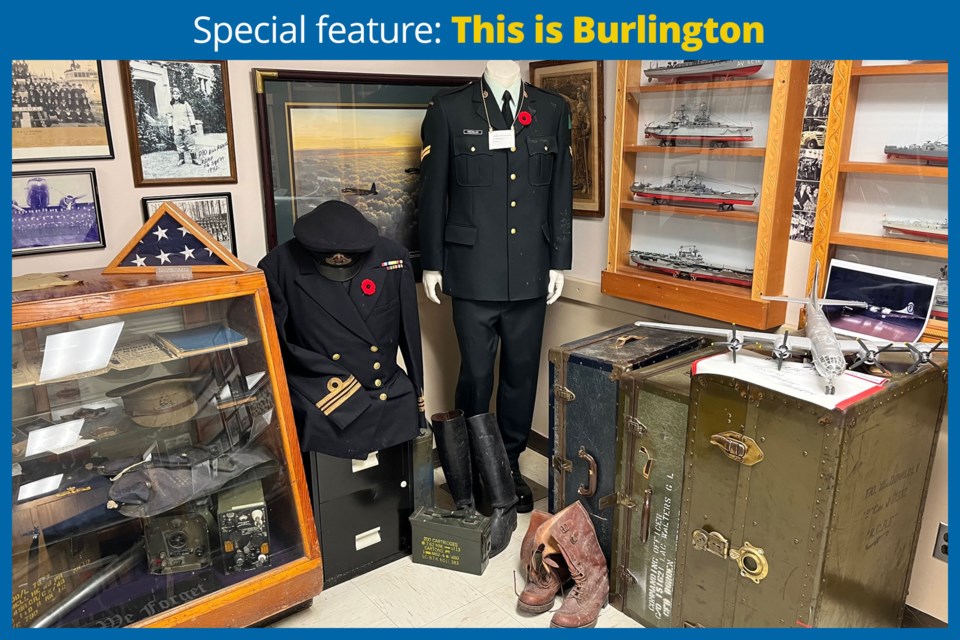 The Burlington Legion museum is packed full of memorabilia and mementos donated by families of those who served. 