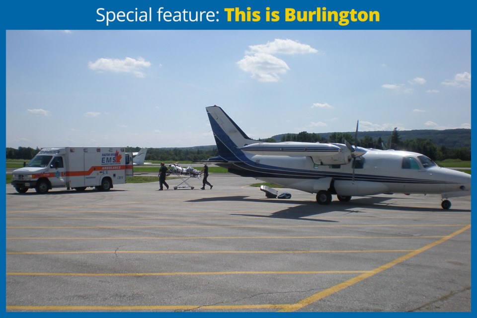 Burlington Airport continues to grow while many smaller municipal airparks are closing. It's used by Ontario Patient Transfer.