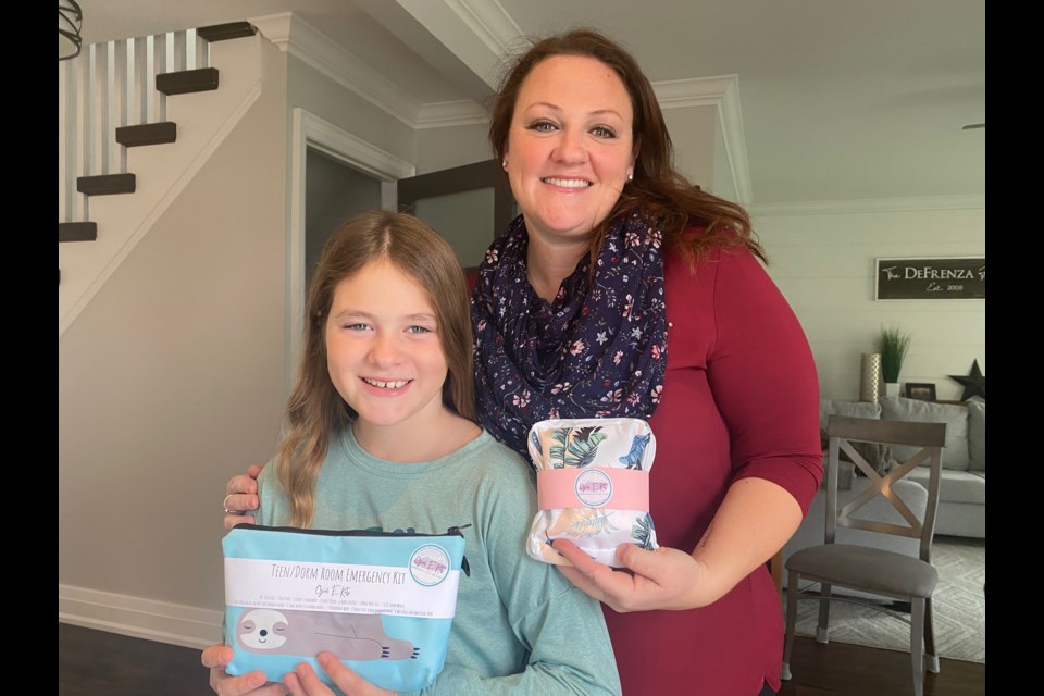 Jennifer DeFrenza and her 10-year-old daughter, Talia, have teamed up to launch their own small business - Girl E Kits.