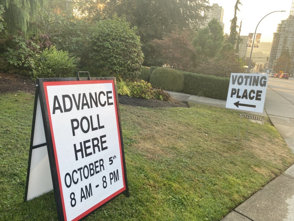 Advanced voting New Westminster election
