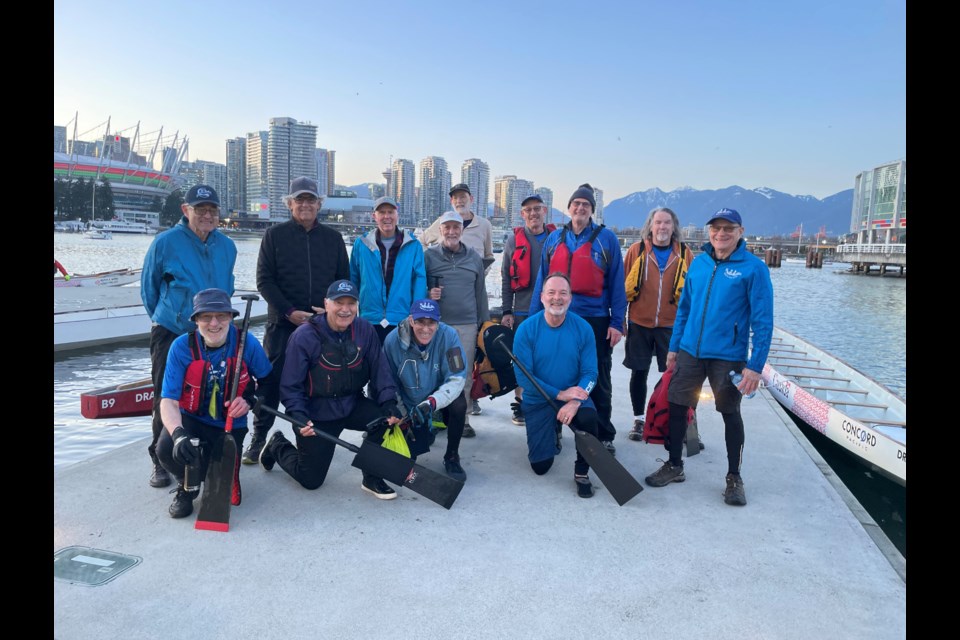 Men from across the Lower Mainland have joined the Butts in a Boat dragon boat team.