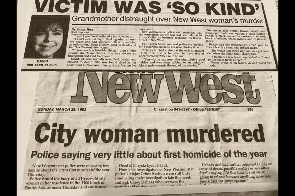Crysta Lynn David's murder captured headlines in March 1992 but the case remains solved 30 years later.