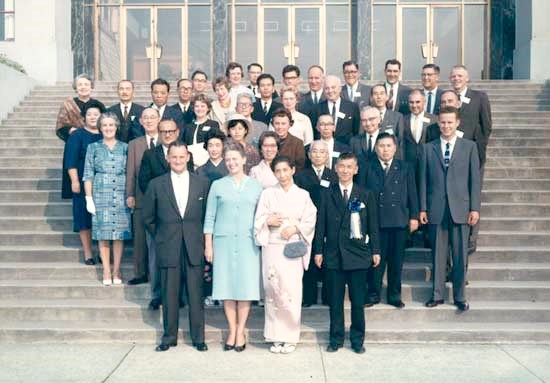 Delegation from Moriguchi Japan visits New WEst in 1963