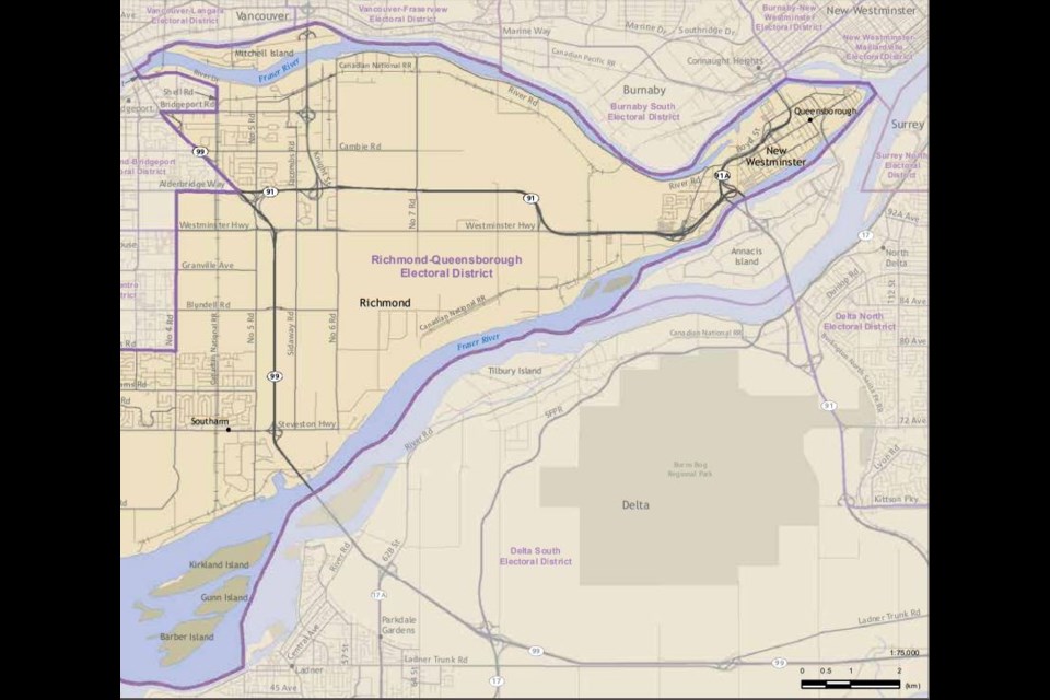Queensborough residents would still be part of the Richmond-Queensborough electoral riding under proposals being put forward by the BC Electoral Boundaries Commission.