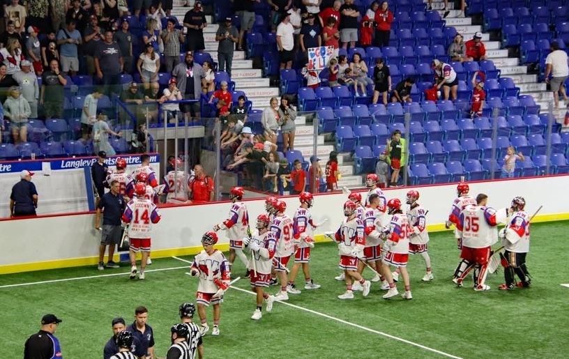 Plenty of New West fans took in Saturday night's game at the Langley Events Centre, where the Bellies won Game 6 of the WLA finals, forcing a seventh and deciding game.