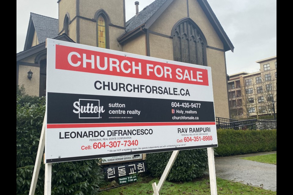 The church at 403 East Columbia St. in Sapperton is for sale.