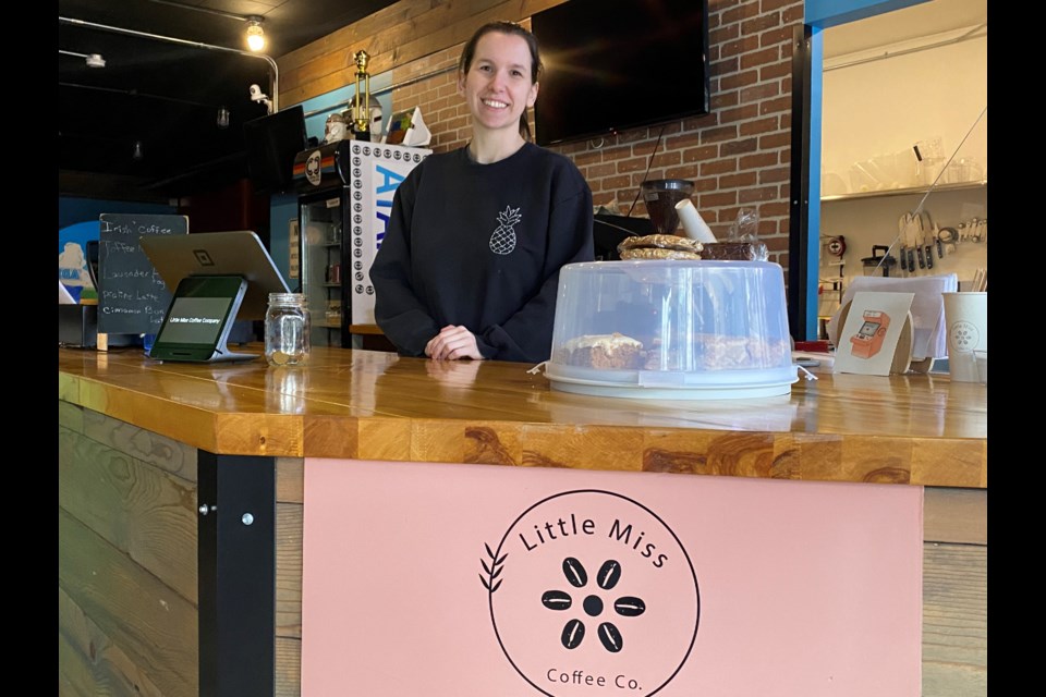Michelle Lougheed is thrilled that Little Miss Coffee Company is back in business after three months.