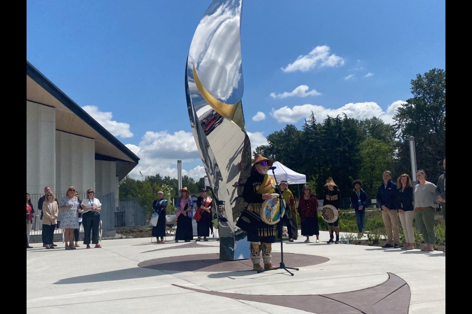 Bob Baker, whose Indigenous name is Saplek, is an elder with the Squamish Nation. He led Wednesday's ceremony.
