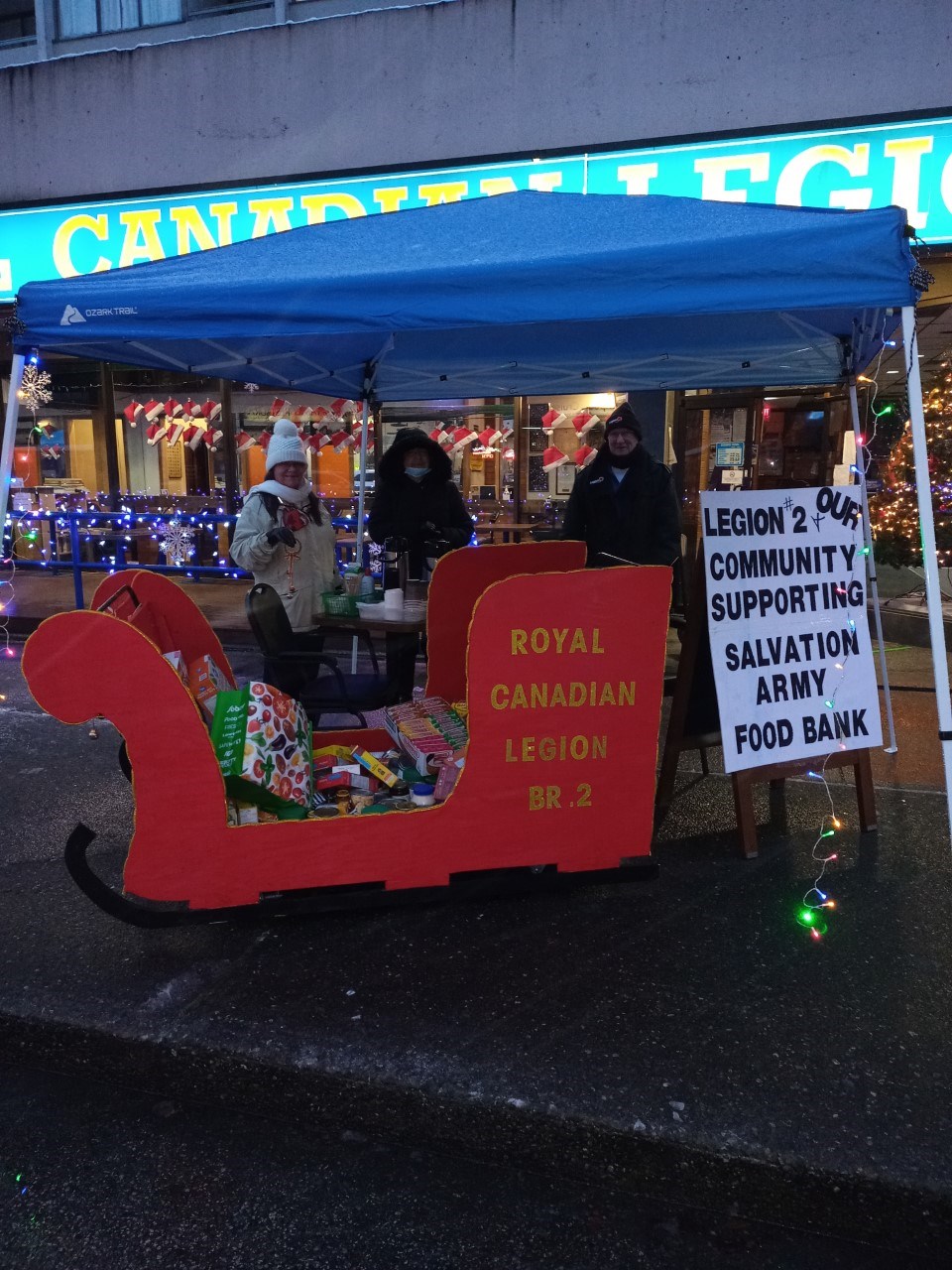 New Westminster Legion food drive