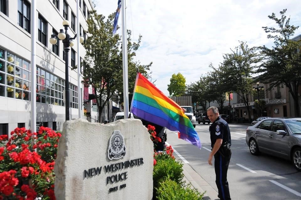 A suspect scaled a flag pole and stole the NWPD's Pride flag in June. It has now been returned to the police department.