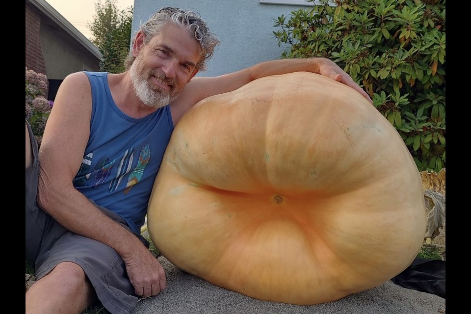New West resident Scott Lowen is crossing items off his giant pumpkin bucket list - one year at a time.