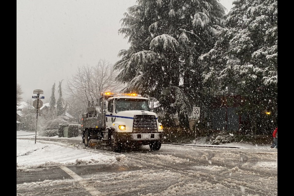 snow removal City truck - Julie MacLellan