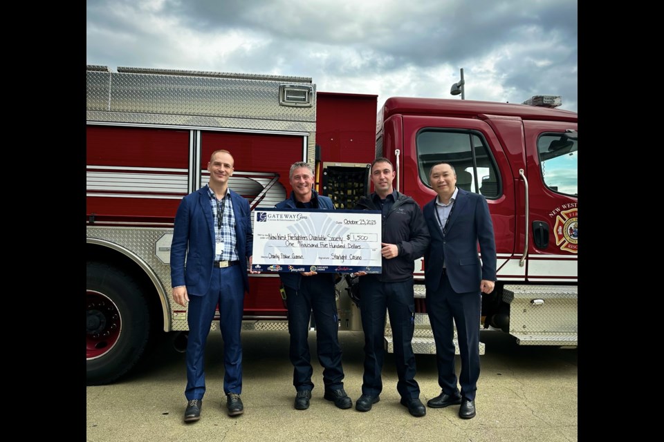 Mike Cameron, a New Westminster firefighter, took the top prize in a recent charity poker tournament at Starlight Casino