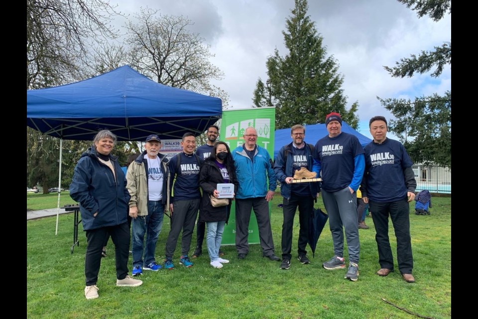 New West and Burnaby politicos, physicians and students are encouraging community members to participate in this year's Walk30 challenge.