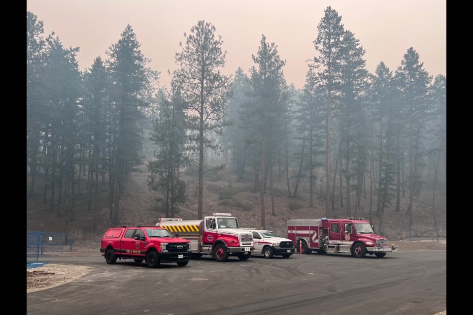 Wildfire response: Fire departments from around B.C., including New West, have provided apparatus and personnel to aid in the battle against wildfires in B..C.'s Interior.