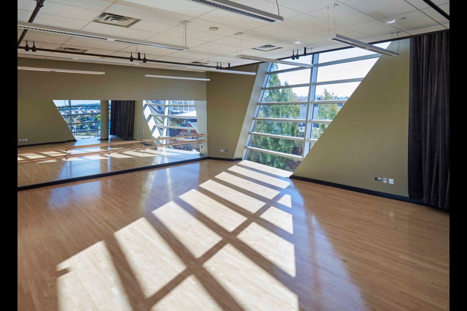 Performing artists participating in a new city residency will have access to the Anvil Centre dance studio.