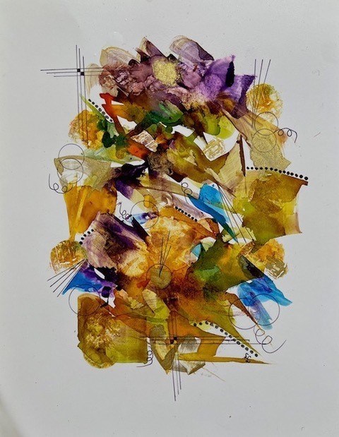 burnaby Artist guild Lucille Loose alcohol ink
