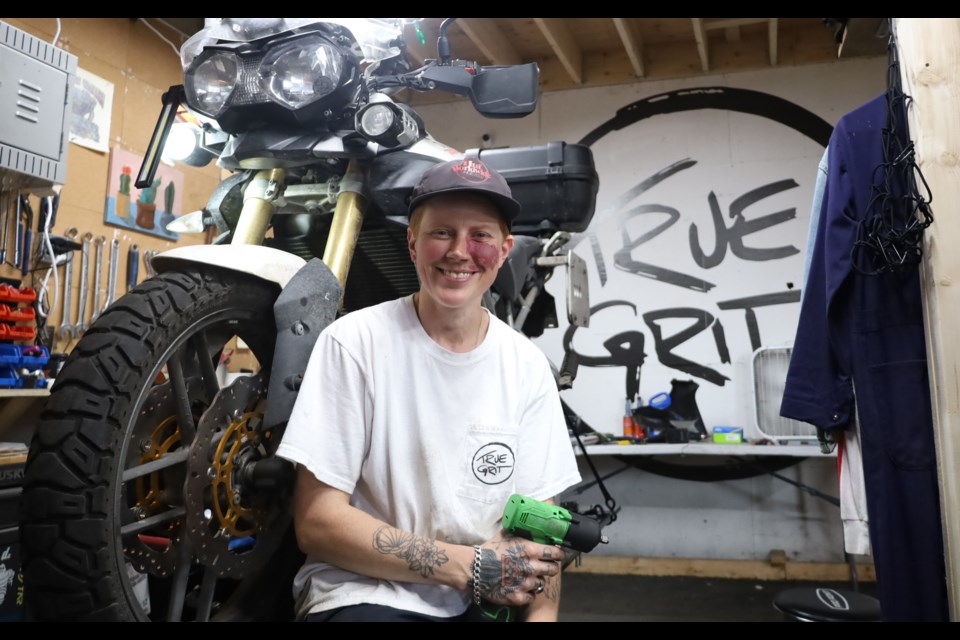 Richelle Trelenberg of True Grit Moto has turned an old barn into a motorcycle repair shop and events space - but the space is closing on July 1.