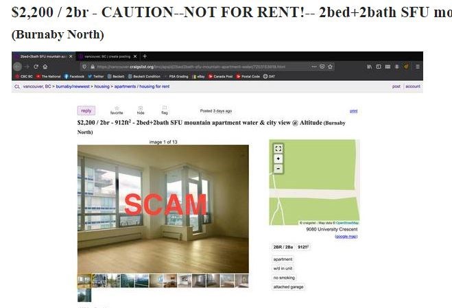 craigslist burnaby-rental