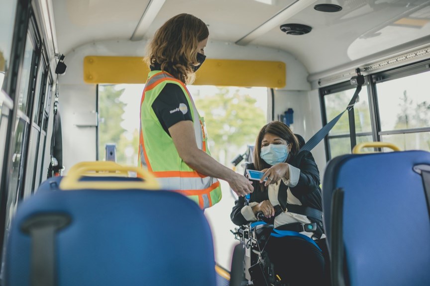 HandyDART customers can now benefit from age-based discounts and contactless payment through Compass Cards and Tap to Pay, said TransLink in a news release.