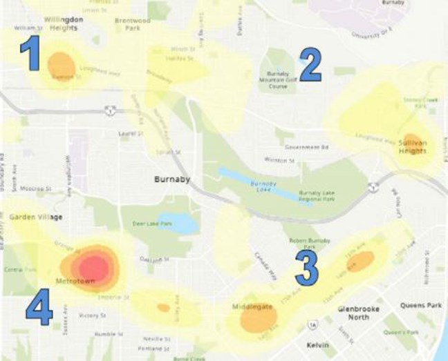 heat map crime