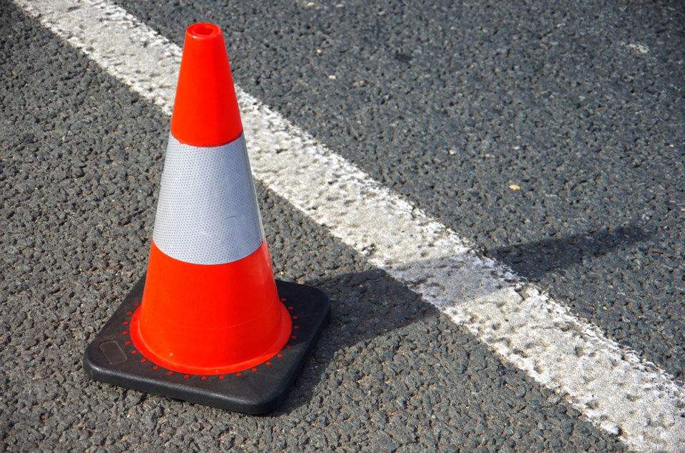 pylon cone orange speeding