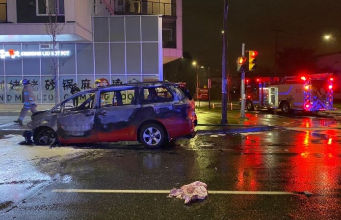 taxi blown burnaby impaired rcmp police crash