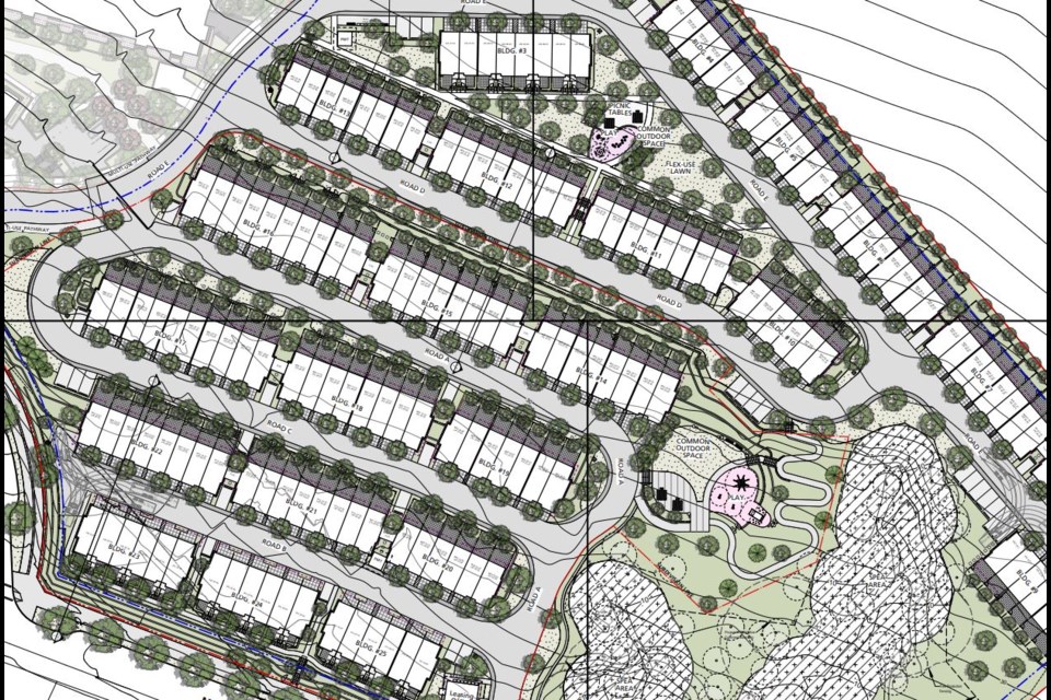 A plan for 132 rental townhomes is up for public hearing in Burnaby this August.