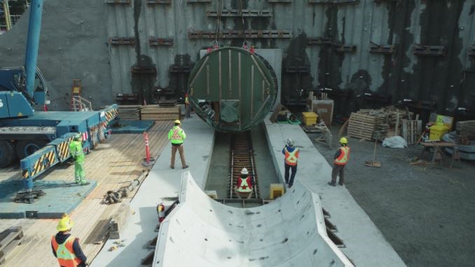 boring tunnel Trans Mountain