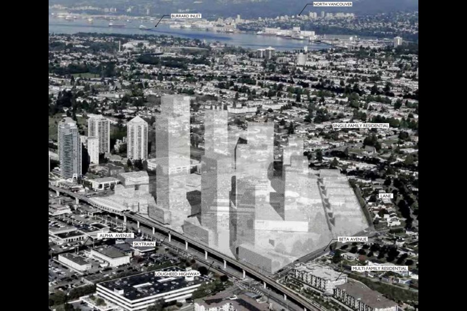 Original rendering of Brentwood site in Burnaby.