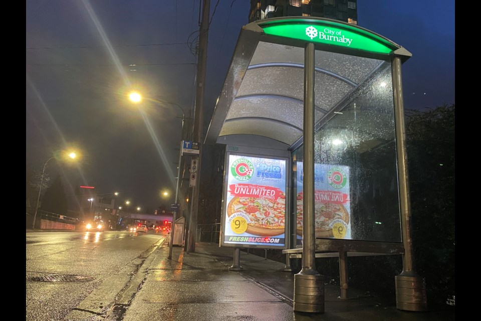Burnaby plans to install 50 new bus shelters by December 2023.
