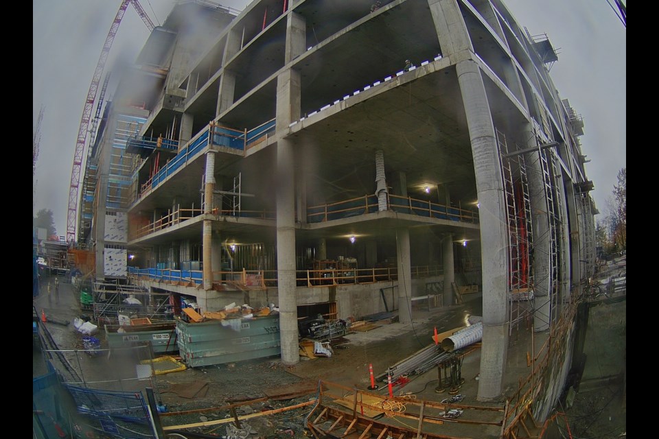 A look into the construction at Burnaby Hospital.