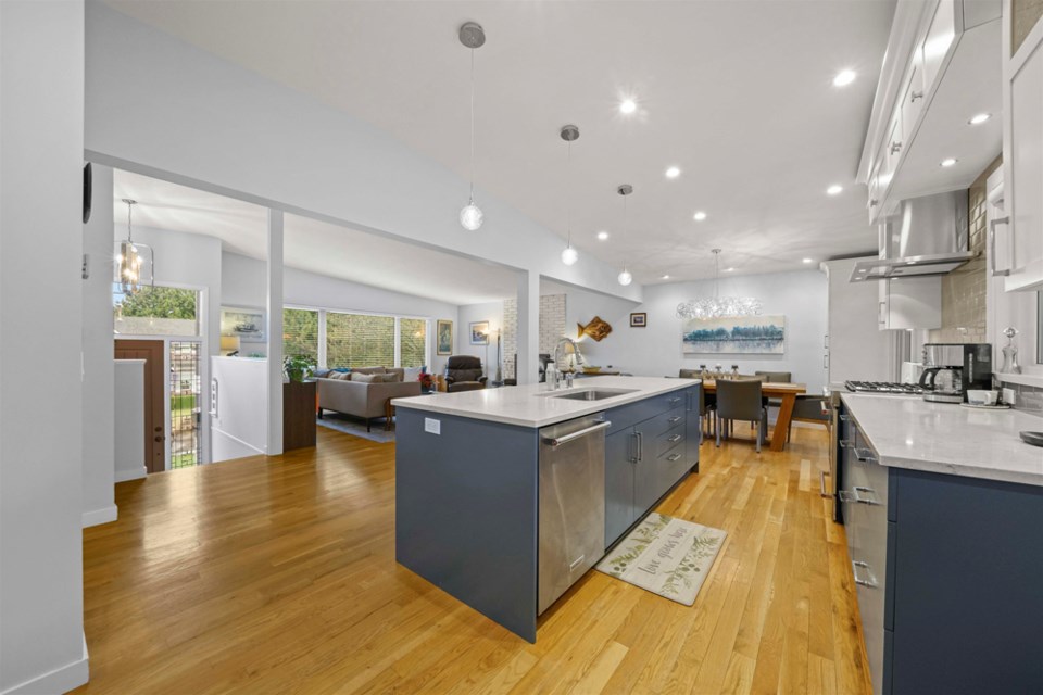The interior of the mid-century modern home on Courtney Crescent that sold after just one day on the market in January 2023.