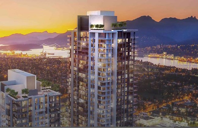 One of the towers under construction as part of the Gilmore Place development next to the Gilmore SkyTrain station in the Brentwood area will be the tallest in B.C. at 64 storeys or more than 700 feet.