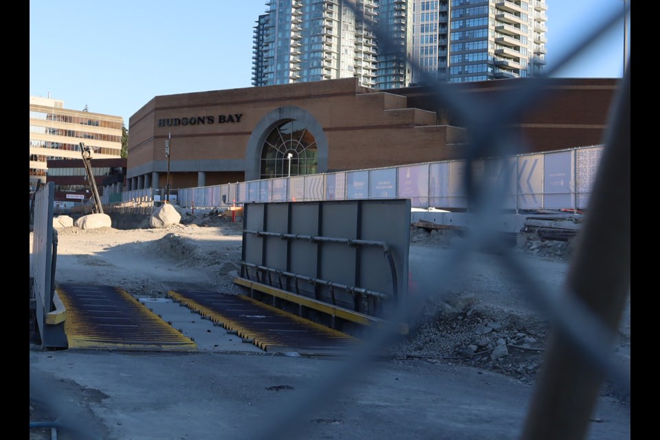 The case between Hudson's Bay Company and the owner and developer of Metropolis at Metrotown to stop the construction in front of its storefront has been dismissed.