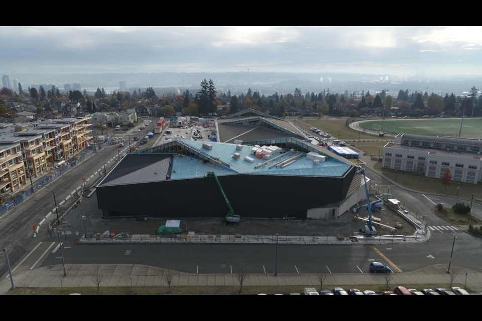 The Rosemary Brown Arena in South Burnaby is still under construction, after breaking ground in fall 2019.