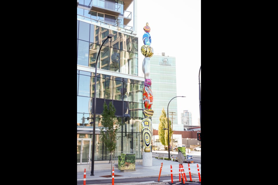 Canadian artist Douglas Coupland on Tuesday unveiled an art installation made out of 'Fordite' materials in memory of former Ford factory in Burnaby's Metrotown to commemorate a decade long urban development project, Station Square. 