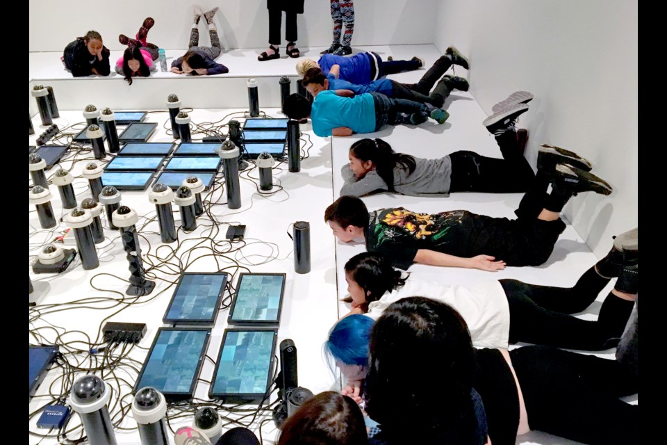 School Program in the Witness exhibition, with 'The agency at the end of civilization',  by international artist STANZA.