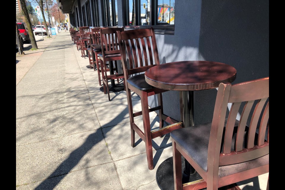 The new outdoor patio at the Admiral Pub on Hastings near Gilmore.