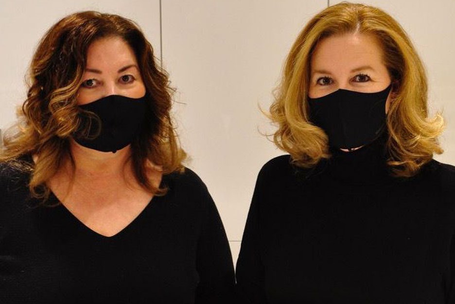 Tammy and Rosana Sablic have invented a portable washing system for face masks. 
Photo submitted