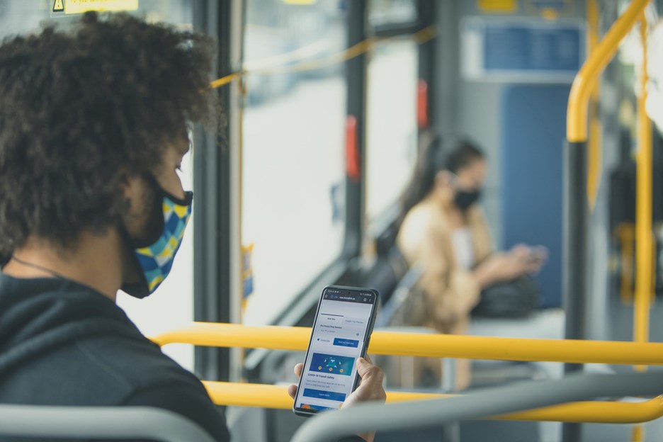 TransLink phone wifi masks mask skytrain