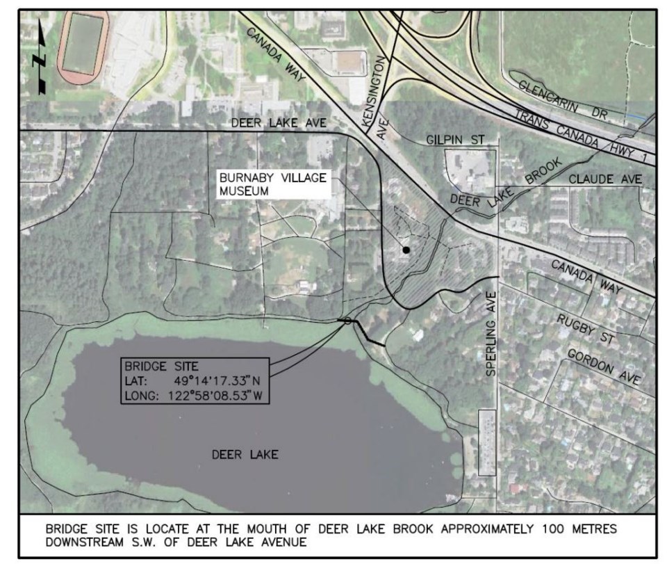 deer-lake-bridge-map-burnaby-proposal
