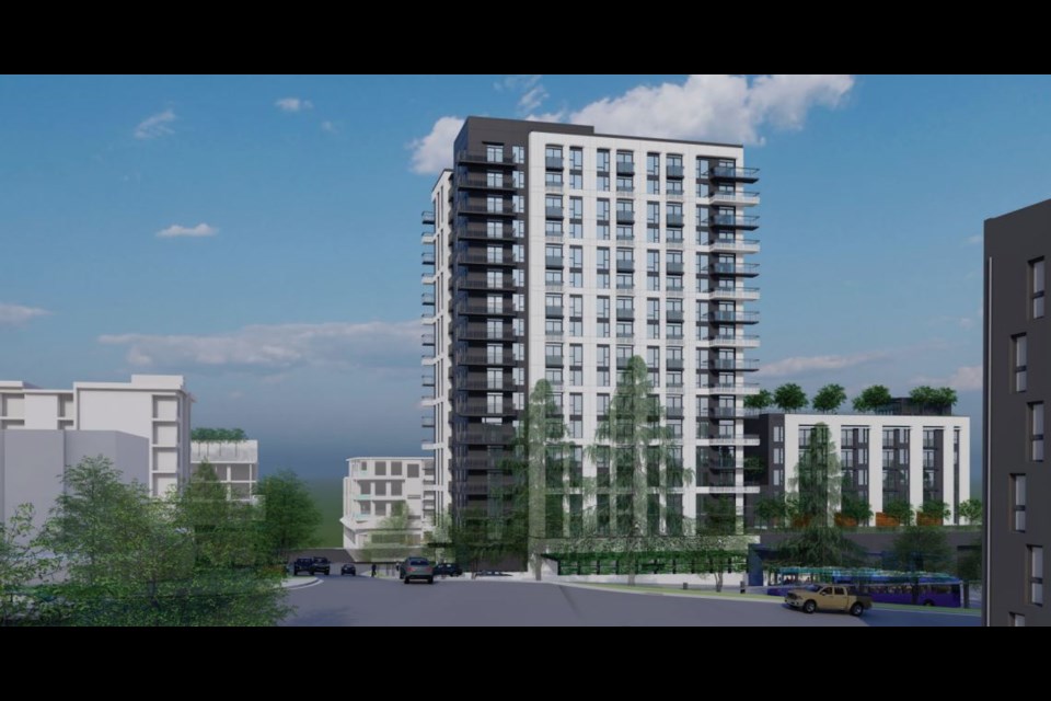 The development at 8955 University High Street on Burnaby Mountain.