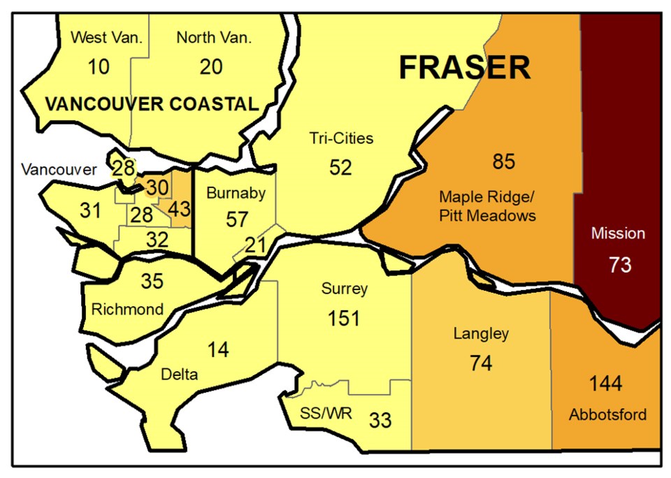 COVID case counts Nov 21 to 27